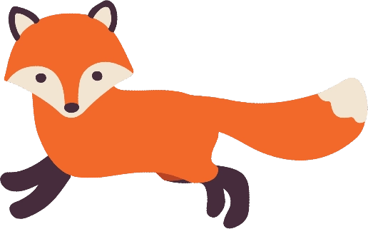 Finn the Fox by the campfire