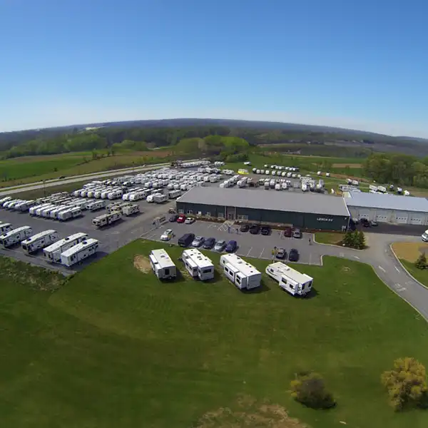Aerial view of Lerch RV in Milroy, PA