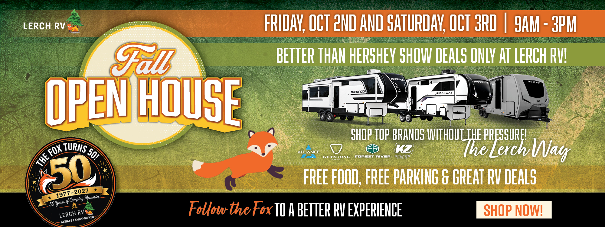 Fall Open House Sale 09/02
